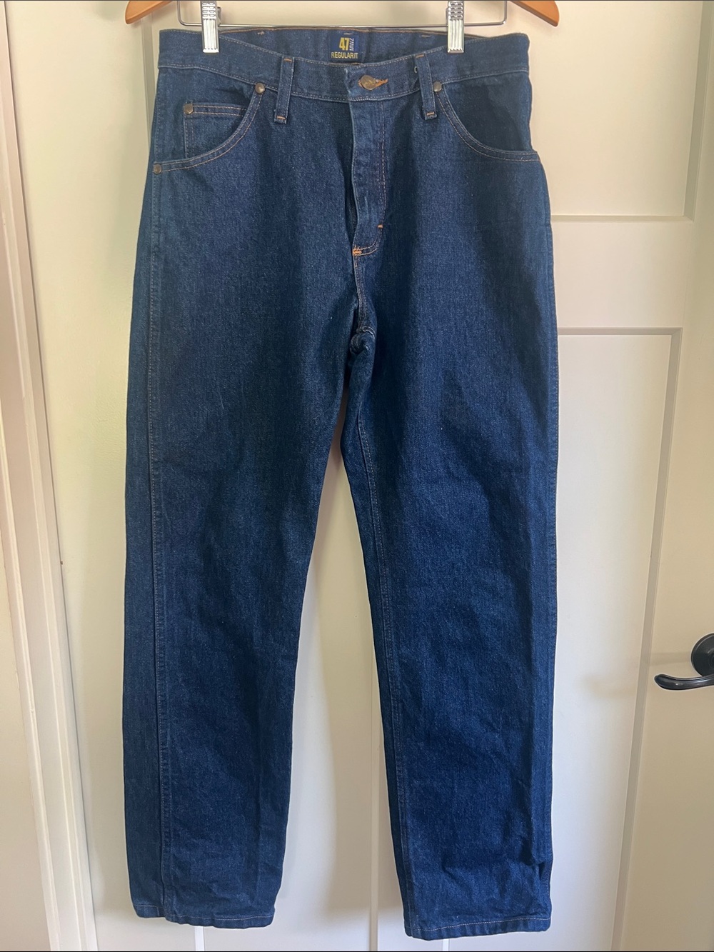 Men's Wrangler 47 MWZ Regular Fit Dark Blue Jeans - 32x32